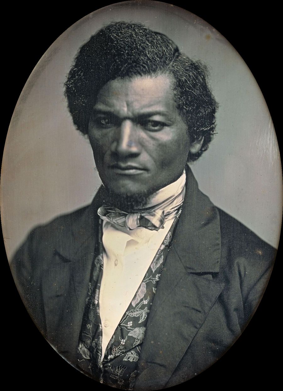 Early photographic portrait of Frederick Douglass as a young man.